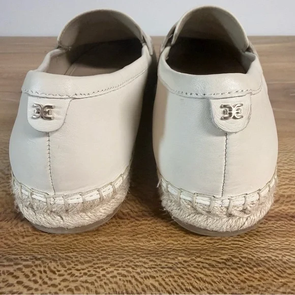 Sam Edelman Women's Kai Espadrille Loafer in Ivory Leather Size 8 - Picture 7 of 10